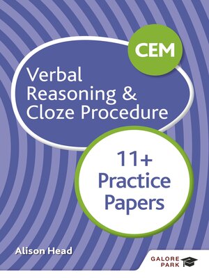 cover image of CEM 11+ Verbal Reasoning & Cloze Procedure Practice Papers